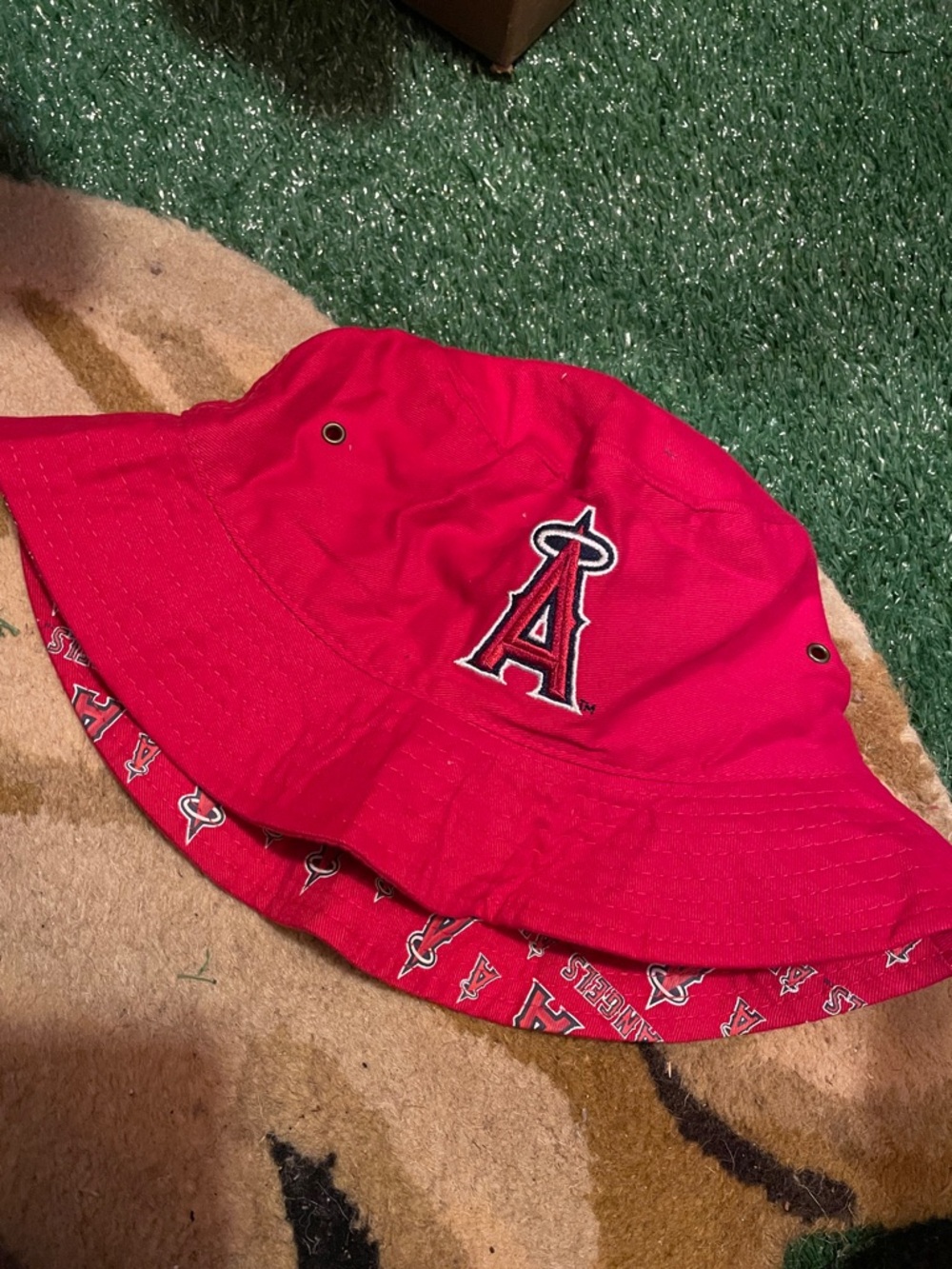 Los Angeles Angels Red Bucket Hat